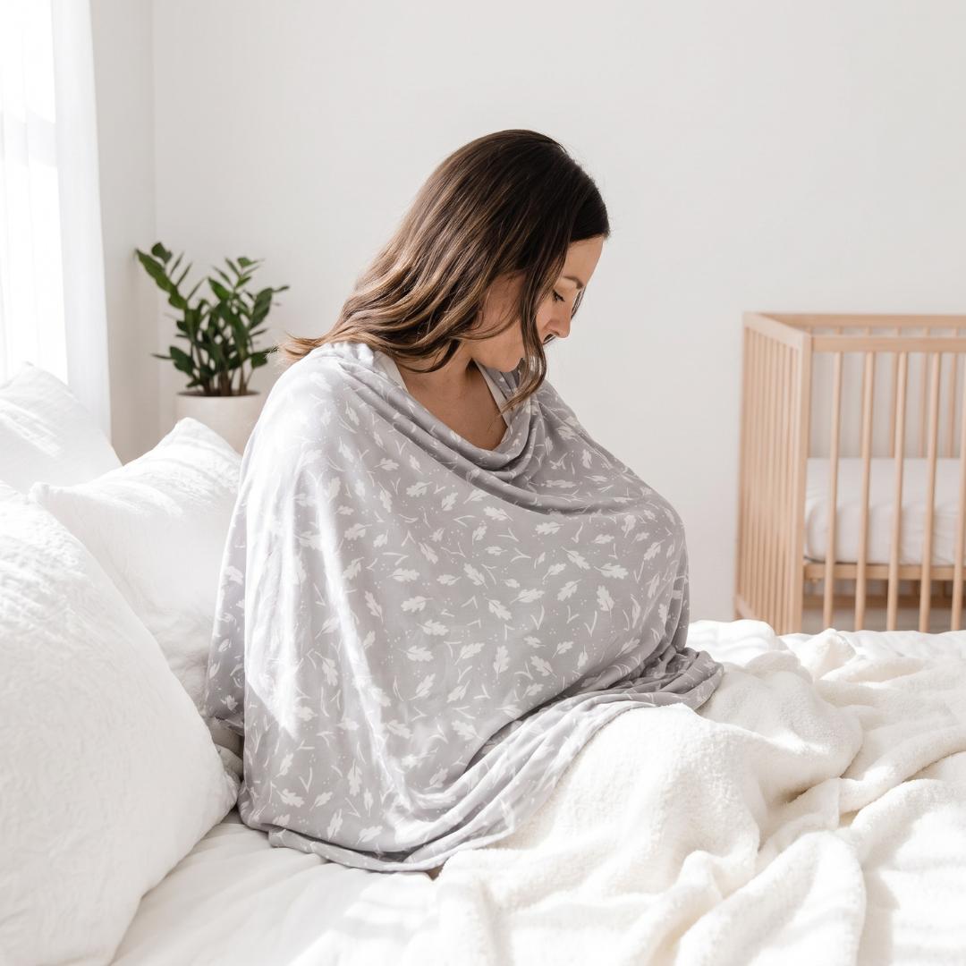 NurtureCover Lullabé X Finest Touch | Bamboo Nursing Cover For Breastfeeding and Baby Swaddle