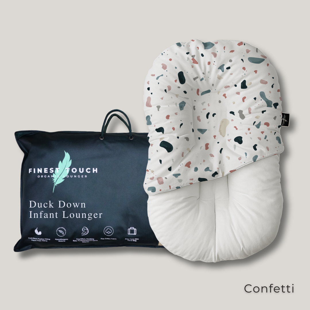 Organic Duck-Down Feather Infant Lounger | Co-Sleeping, Lounging, Play-Time