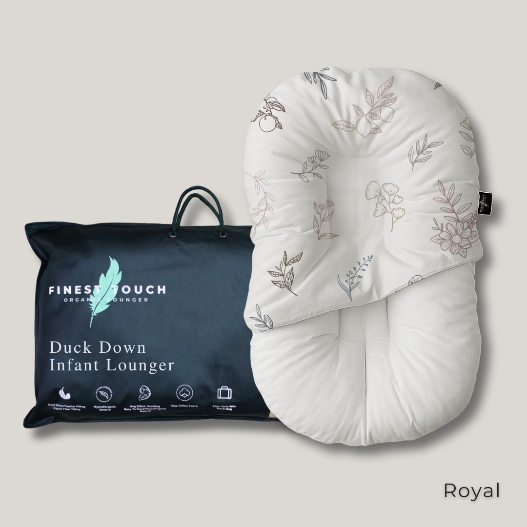 Organic Duck-Down Feather Infant Lounger | Co-Sleeping, Lounging, Play-Time