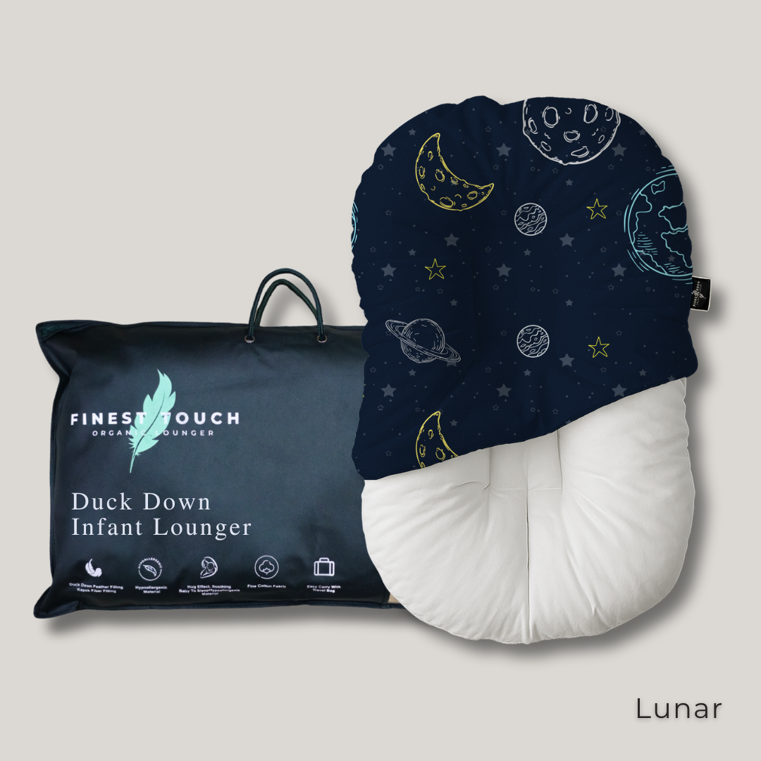 Organic Duck-Down Feather Infant Lounger | Co-Sleeping, Lounging, Play-Time