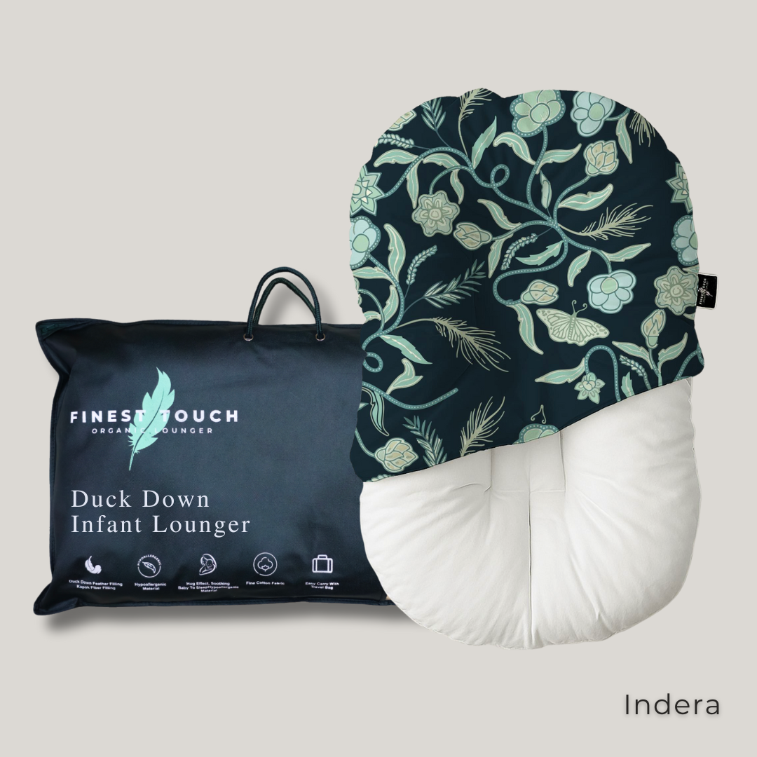 Organic Duck-Down Feather Infant Lounger | Co-Sleeping, Lounging, Play-Time