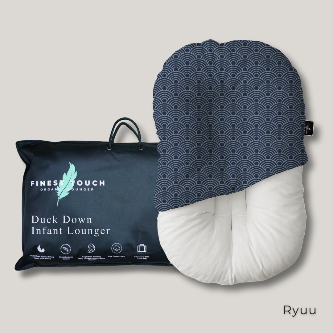 Organic Duck-Down Feather Infant Lounger | Co-Sleeping, Lounging, Play-Time