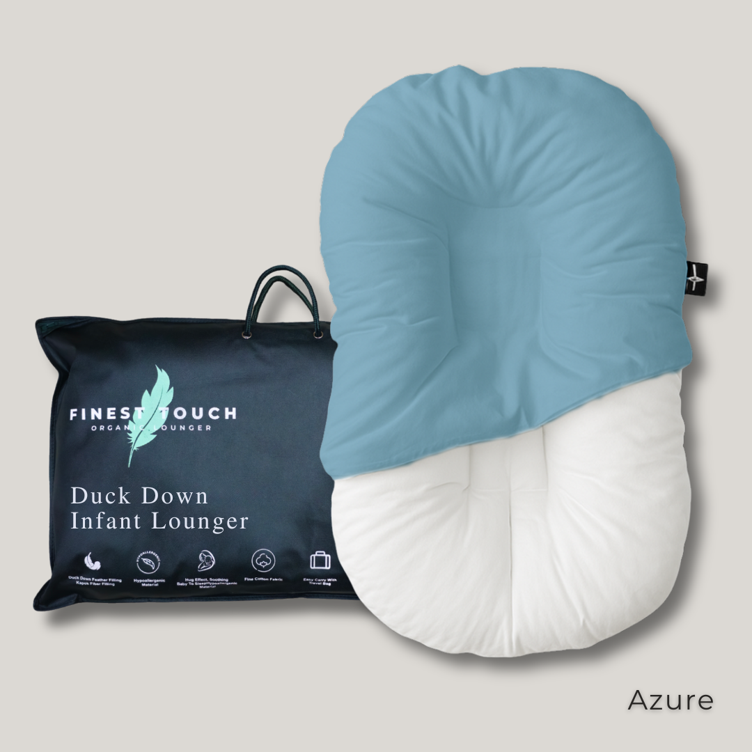 Organic Duck-Down Feather Infant Lounger | Co-Sleeping, Lounging, Play-Time