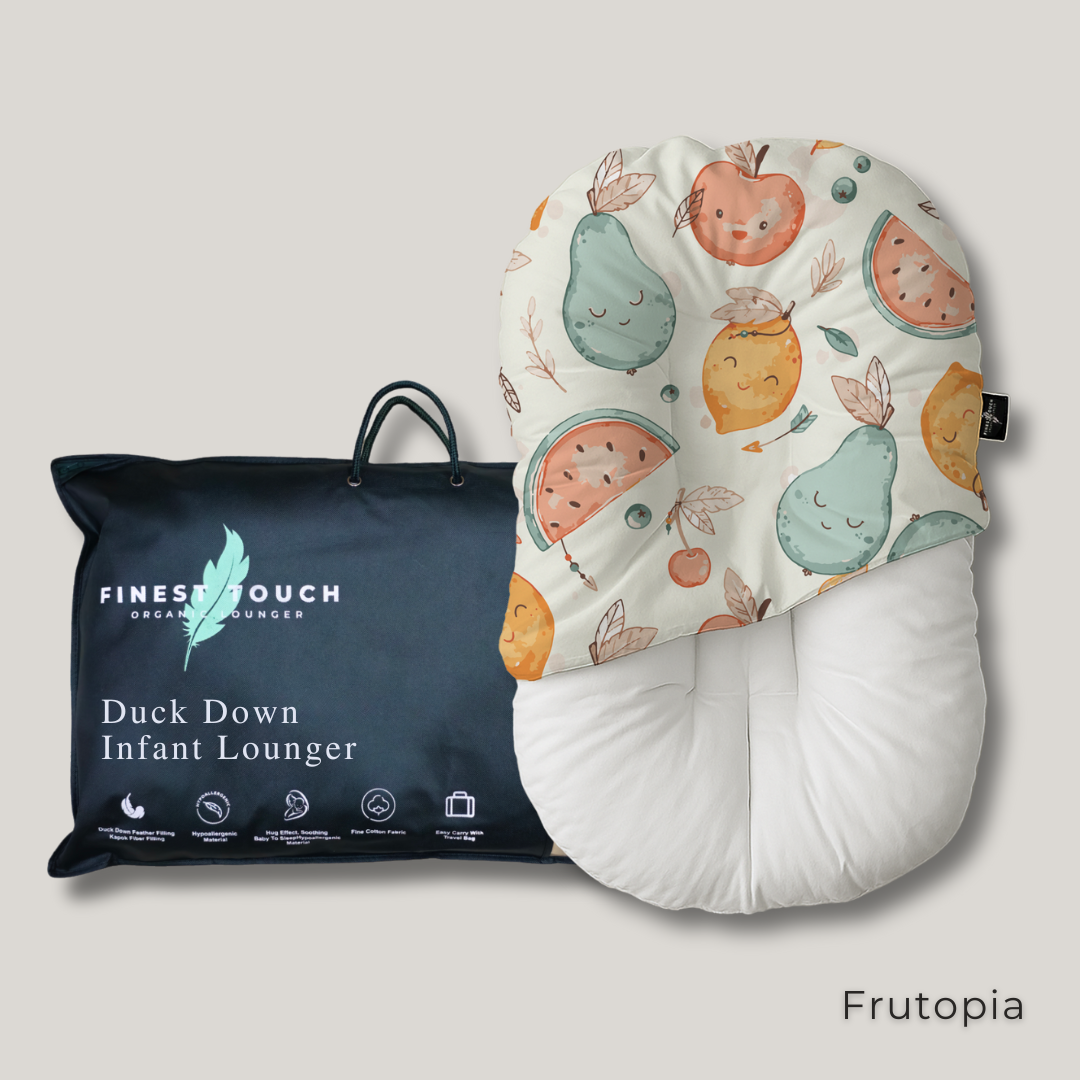Organic Duck-Down Feather Infant Lounger | Co-Sleeping, Lounging, Play-Time