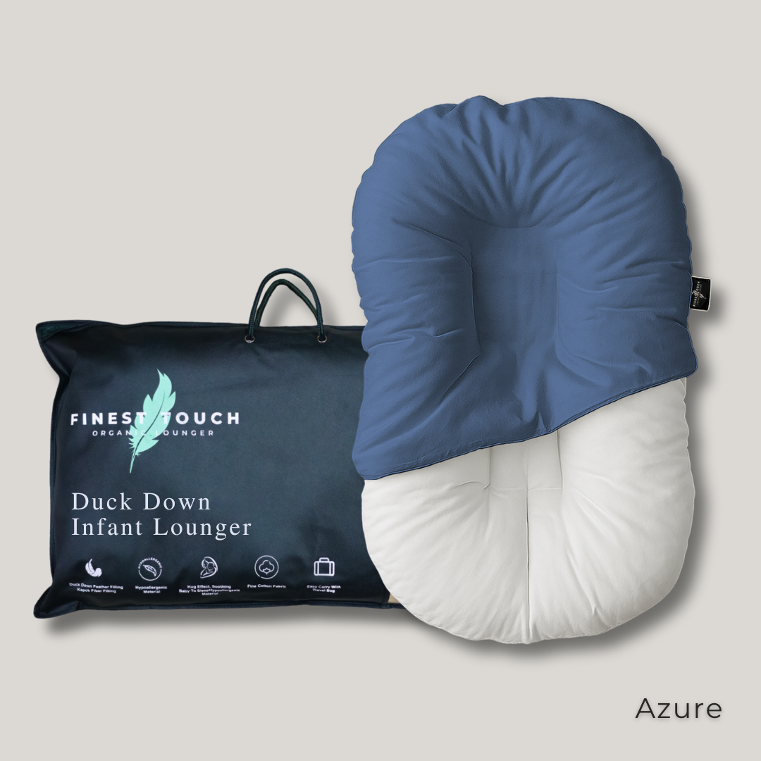 Organic Duck-Down Feather Infant Lounger | Co-Sleeping, Lounging, Play-Time
