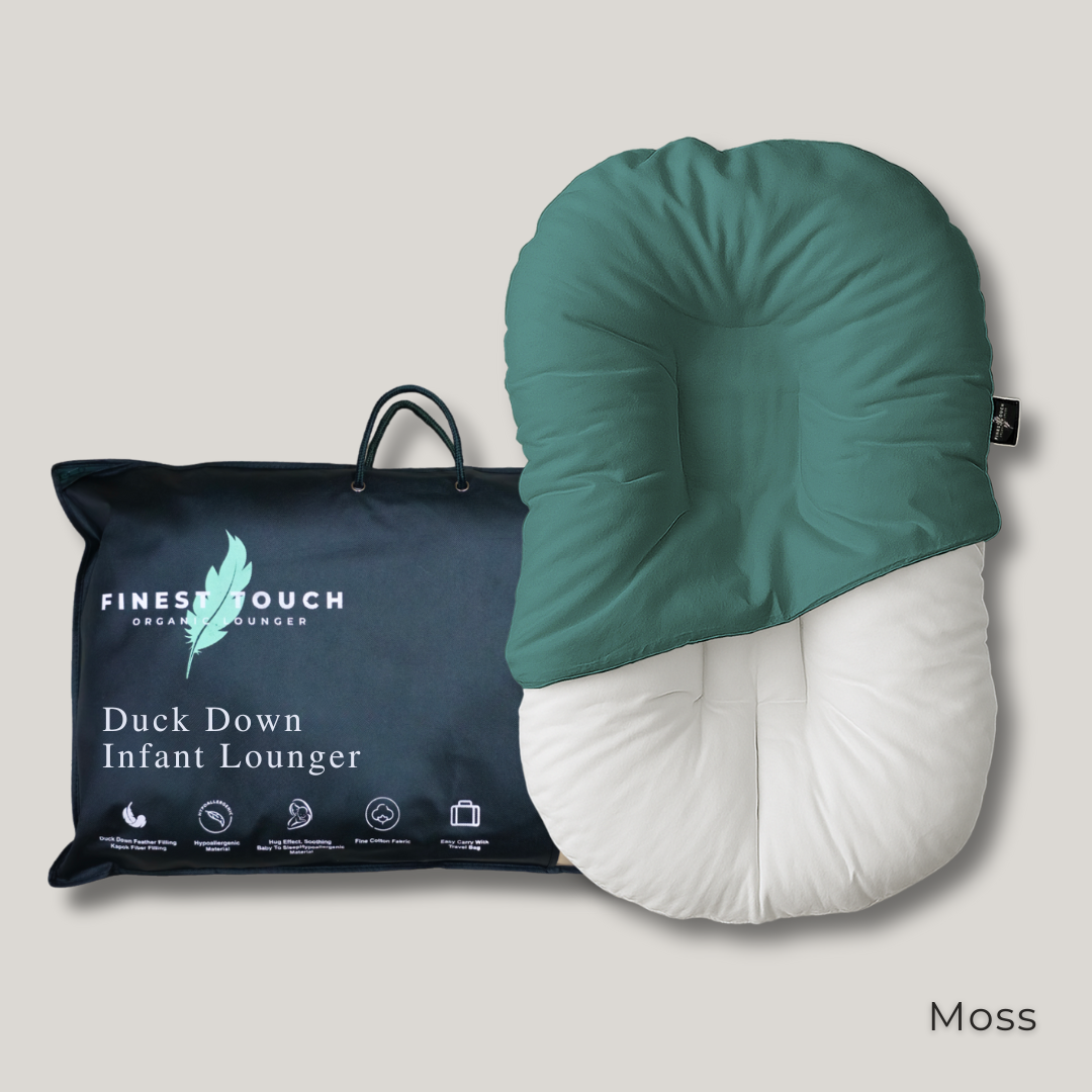 Organic Duck-Down Feather Infant Lounger | Co-Sleeping, Lounging, Play-Time
