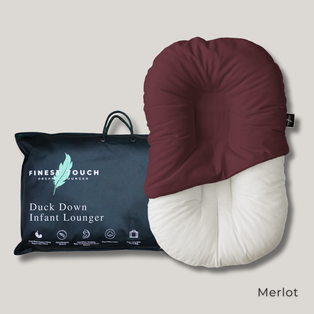 Organic Duck-Down Feather Infant Lounger | Co-Sleeping, Lounging, Play-Time