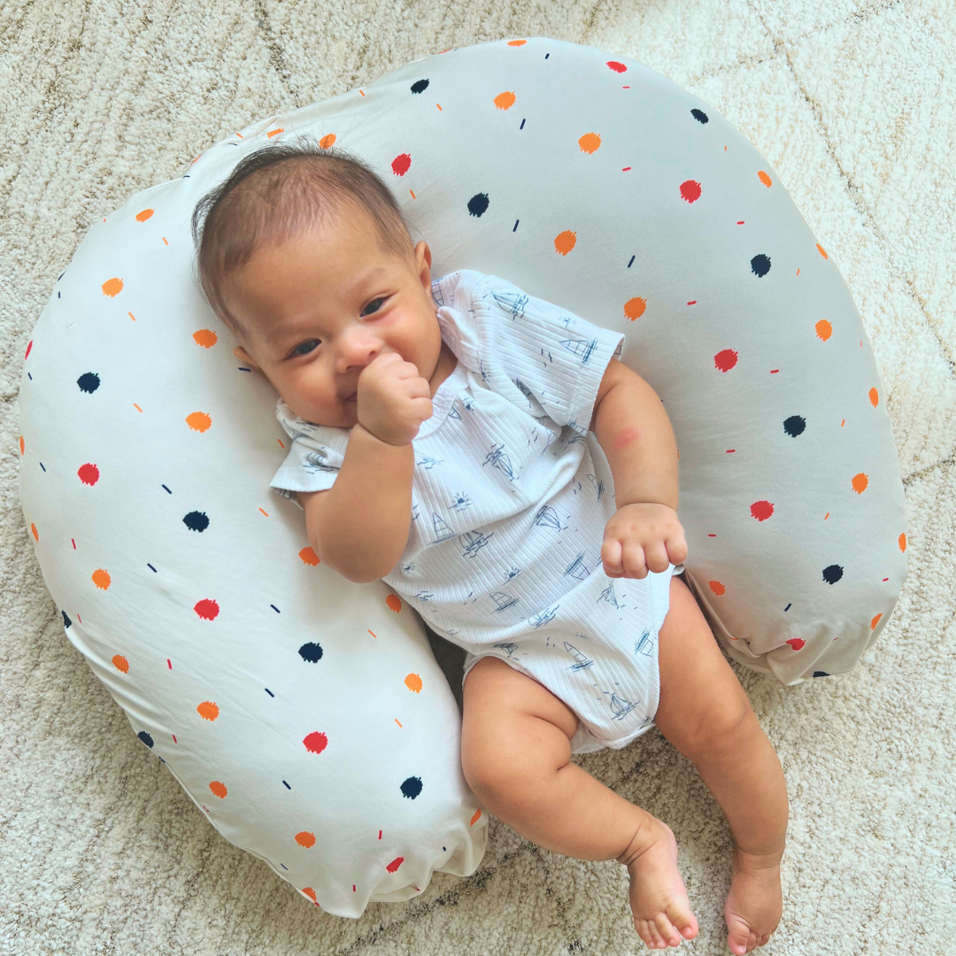 Crescent Pillow Breastfeeding Baby Sitting Support