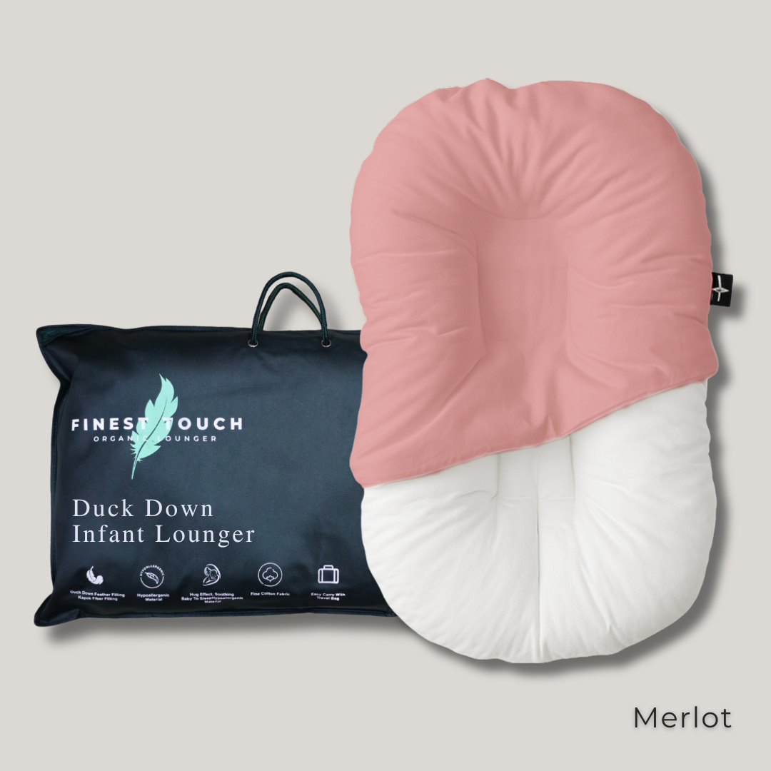 Organic Duck-Down Feather Infant Lounger | Co-Sleeping, Lounging, Play-Time