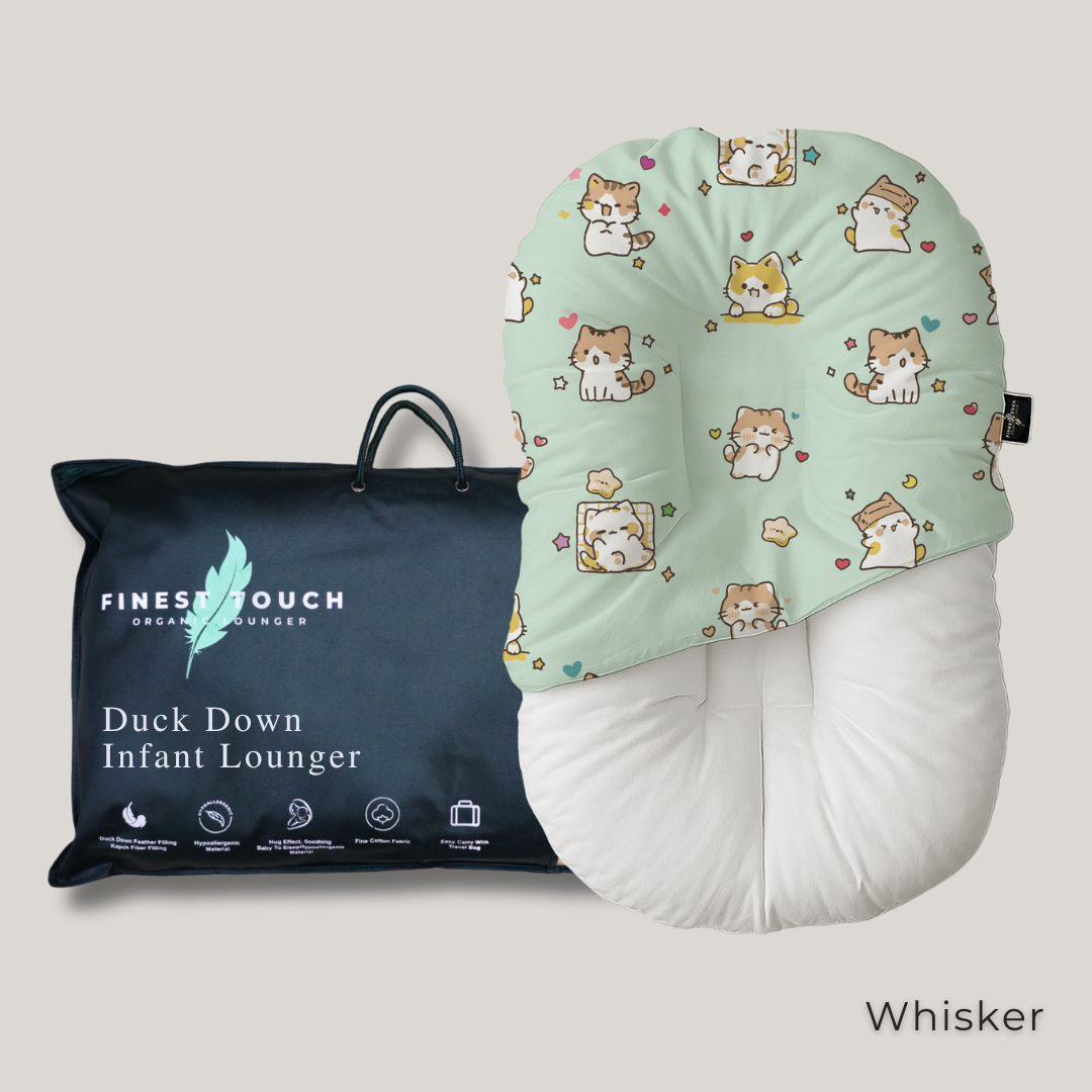 Organic Duck-Down Feather Infant Lounger | Co-Sleeping, Lounging, Play-Time