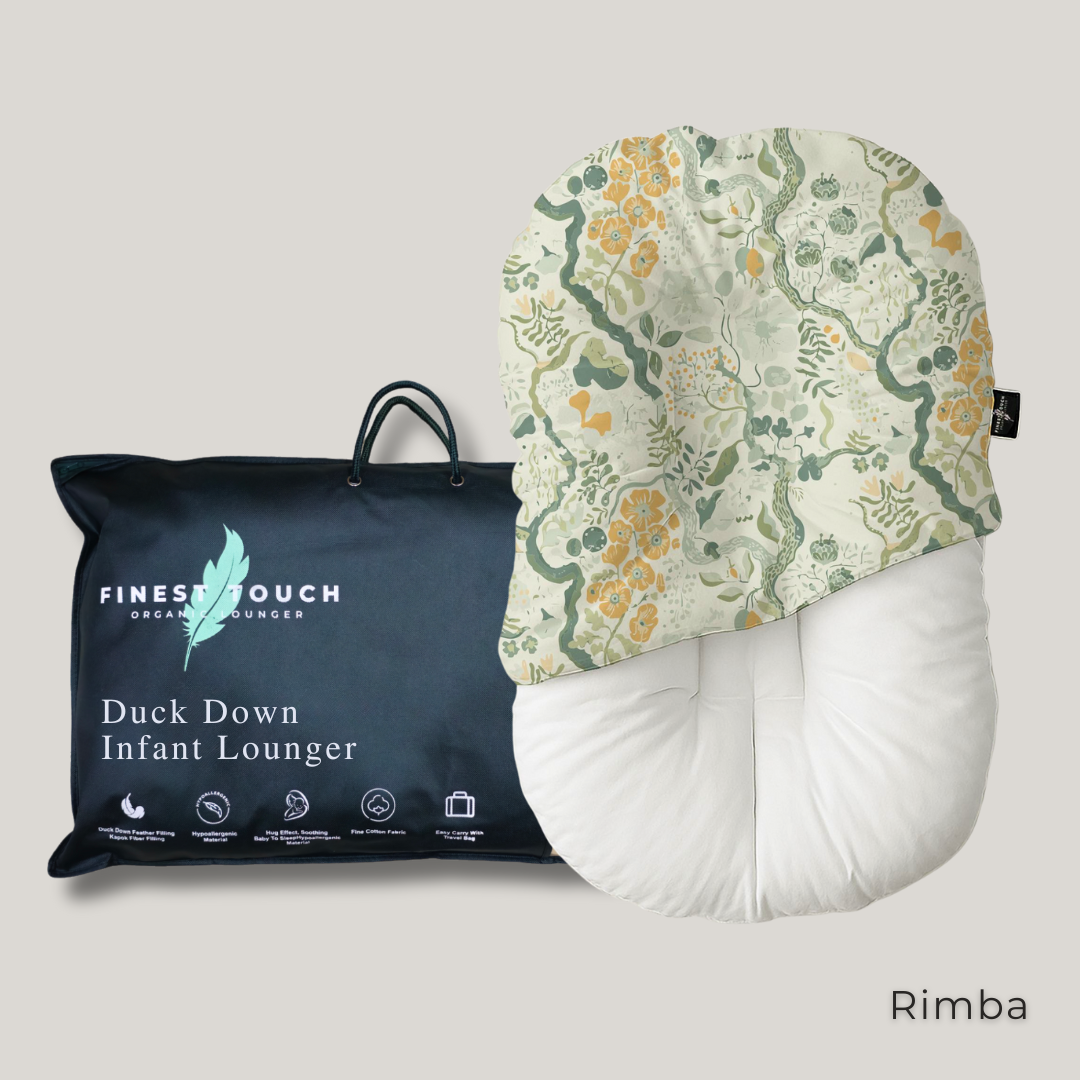 Organic Duck-Down Feather Infant Lounger | Co-Sleeping, Lounging, Play-Time