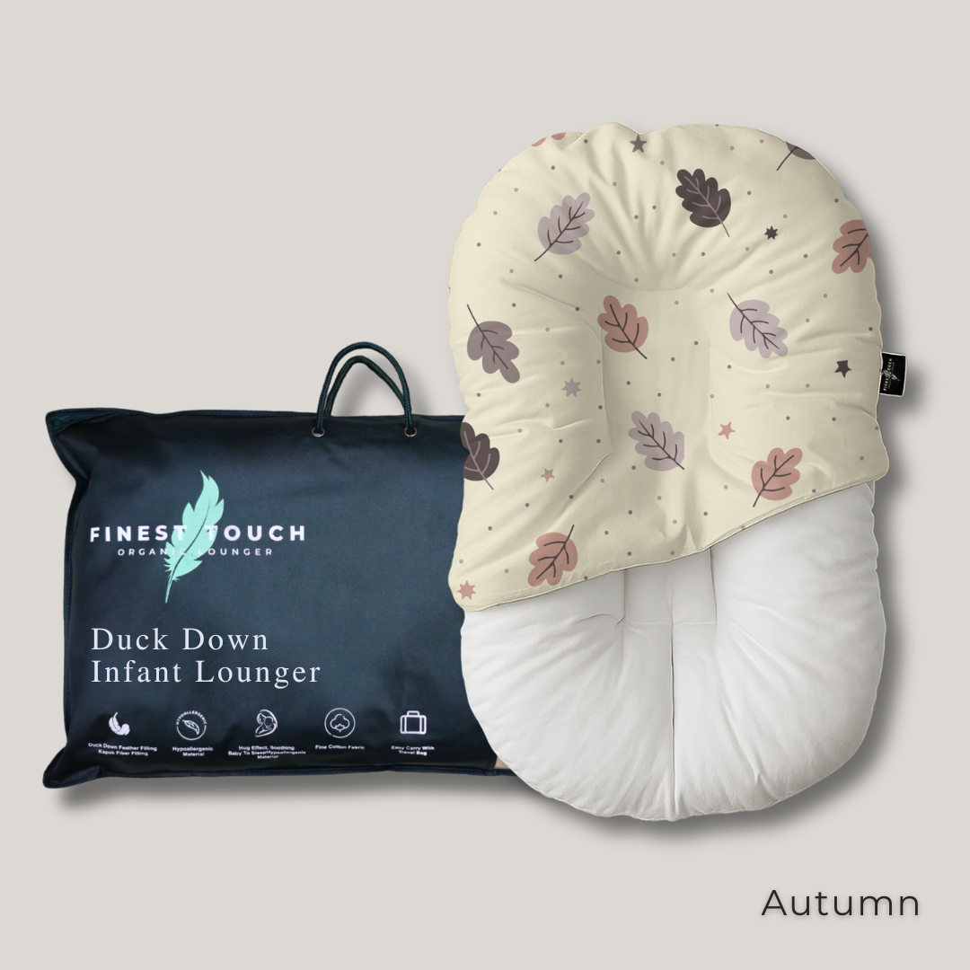 Organic Duck-Down Feather Infant Lounger | Co-Sleeping, Lounging, Play-Time