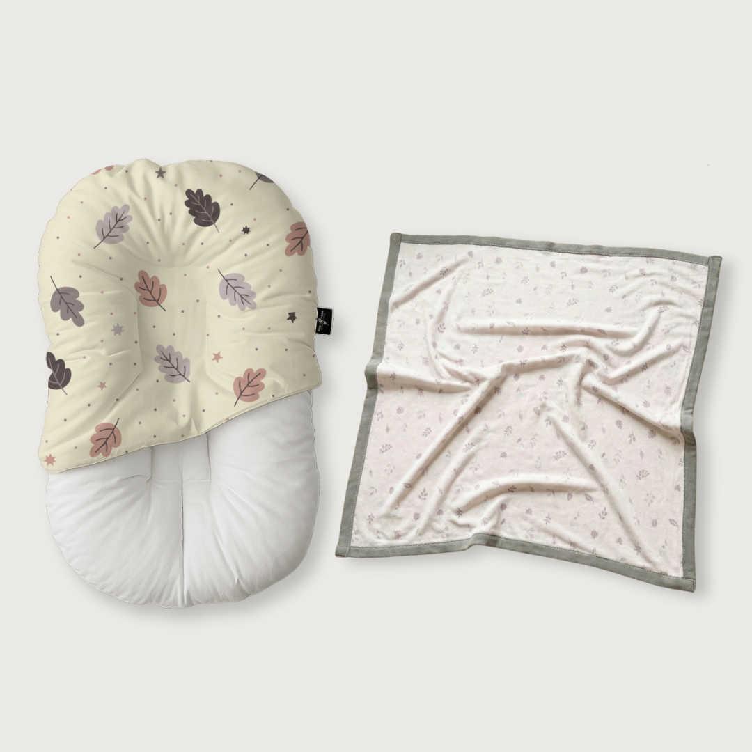 Duck-Down Infant Lounger + Bamboo Blanket Bundle