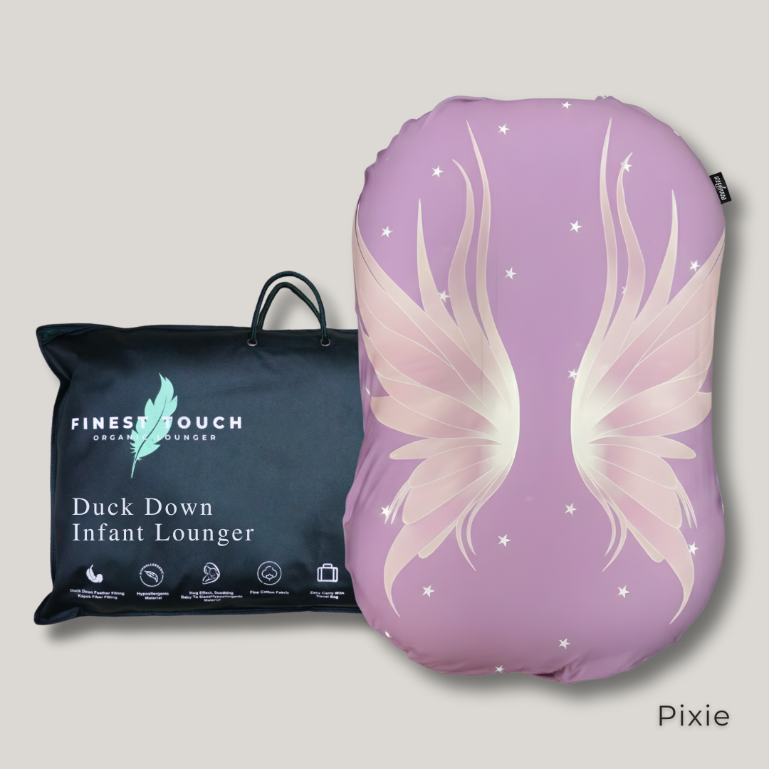 Organic Duck-Down Feather Infant Lounger | Co-Sleeping, Lounging, Play-Time