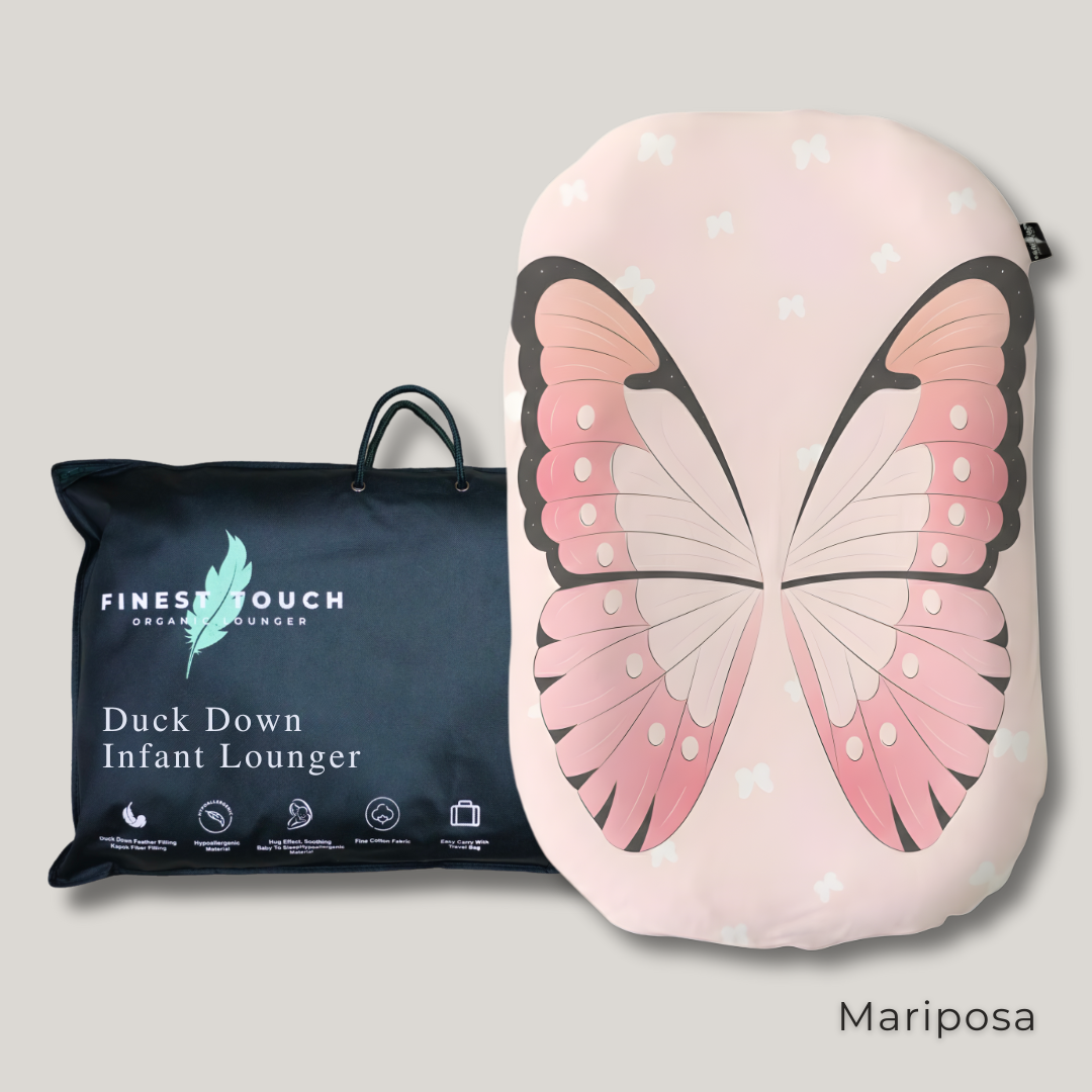 Organic Duck-Down Feather Infant Lounger | Co-Sleeping, Lounging, Play-Time