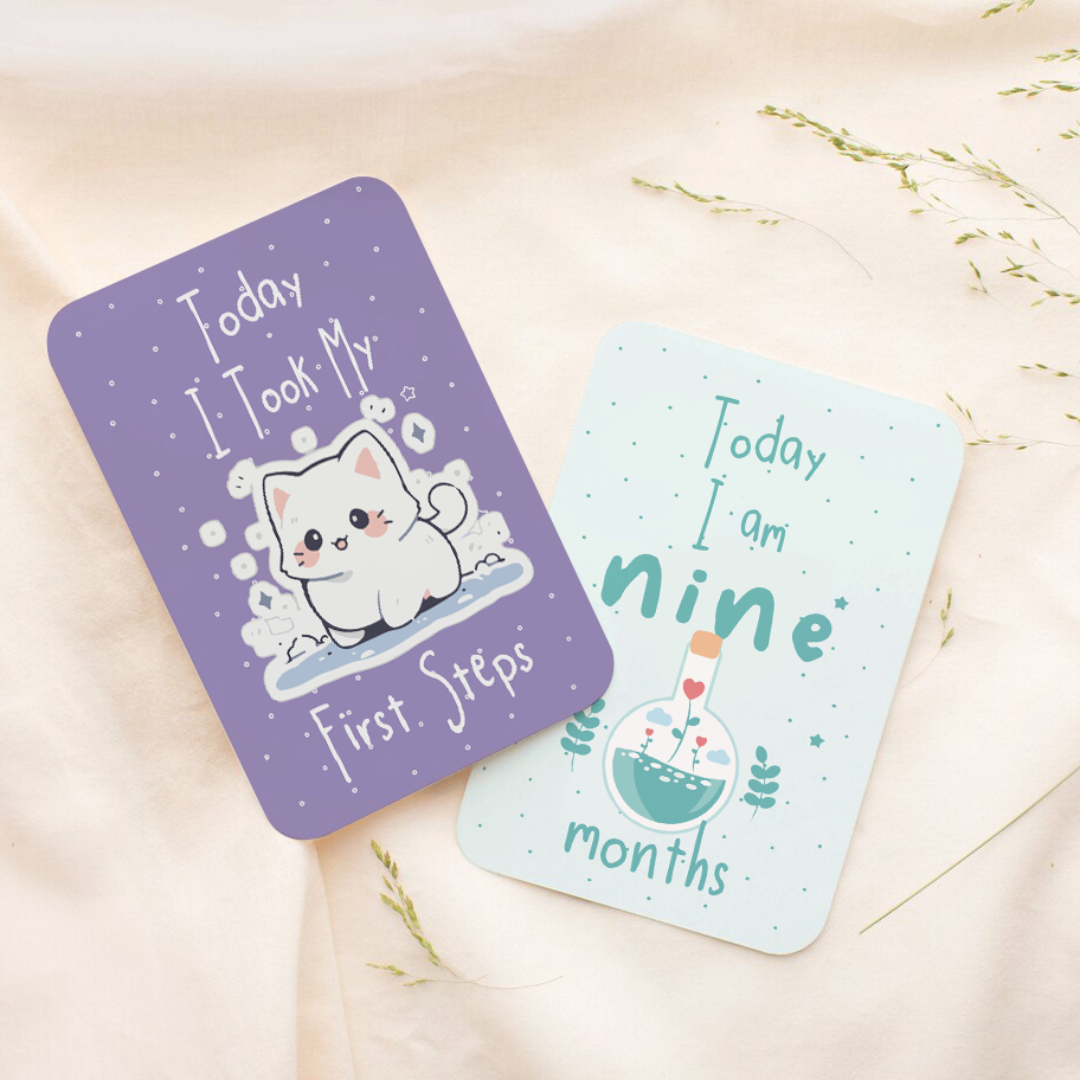 Baby Milestone Cards | 0 - 12 Months