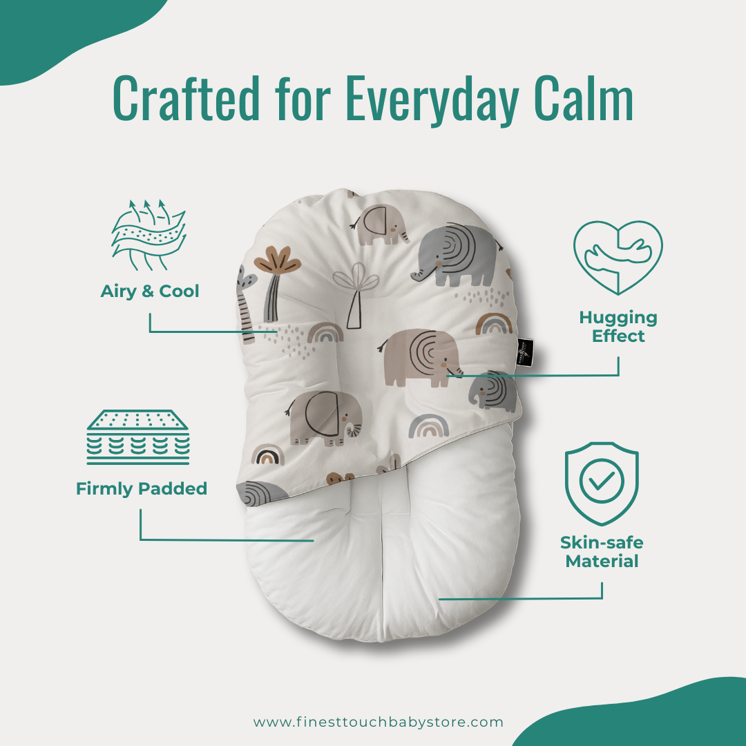 Organic Duck-Down Feather Infant Lounger | Co-Sleeping, Lounging, Play-Time