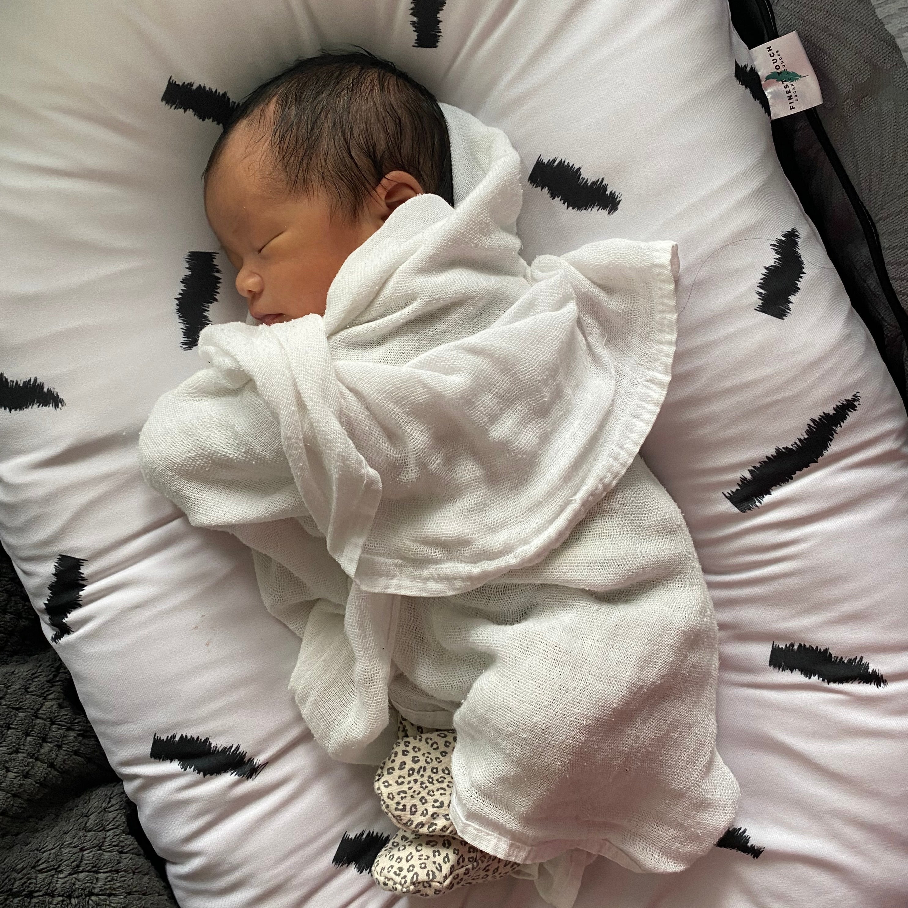 Organic Duck-Down Feather Infant Lounger | Co-Sleeping, Lounging, Play-Time