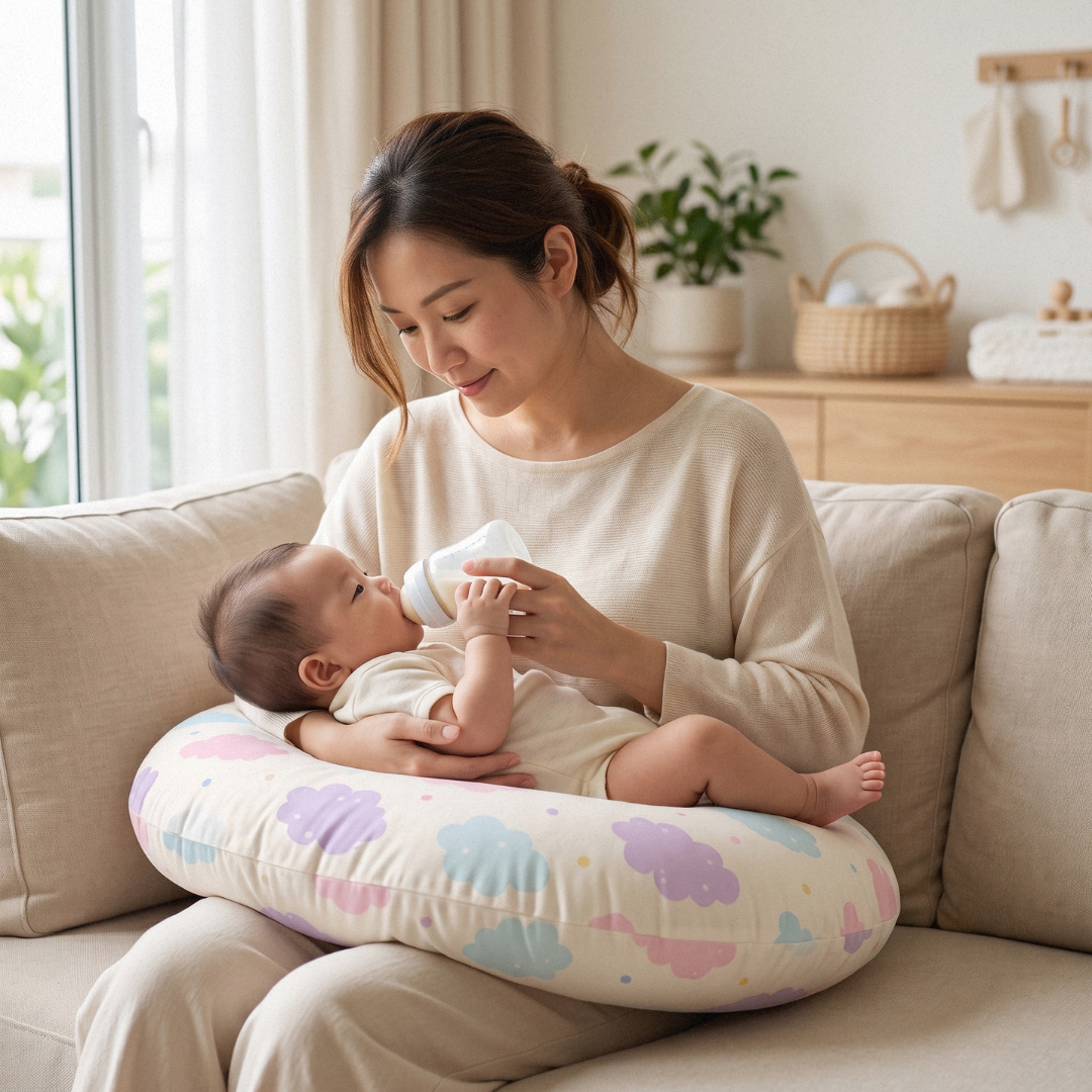 Crescent Pillow | Breastfeeding & Baby Sitting Support