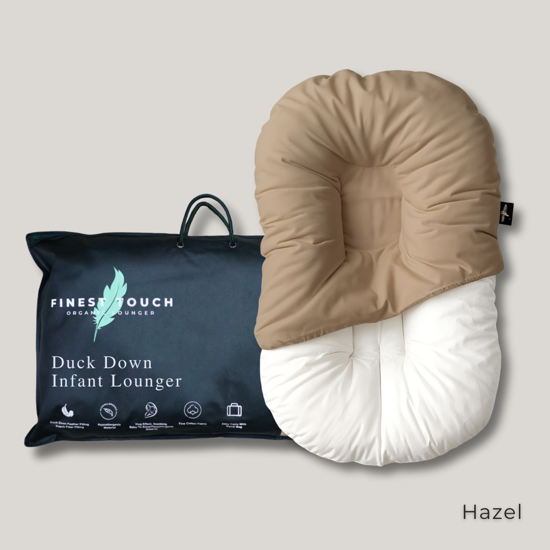 Organic Duck-Down Feather Infant Lounger | Co-Sleeping, Lounging, Play-Time