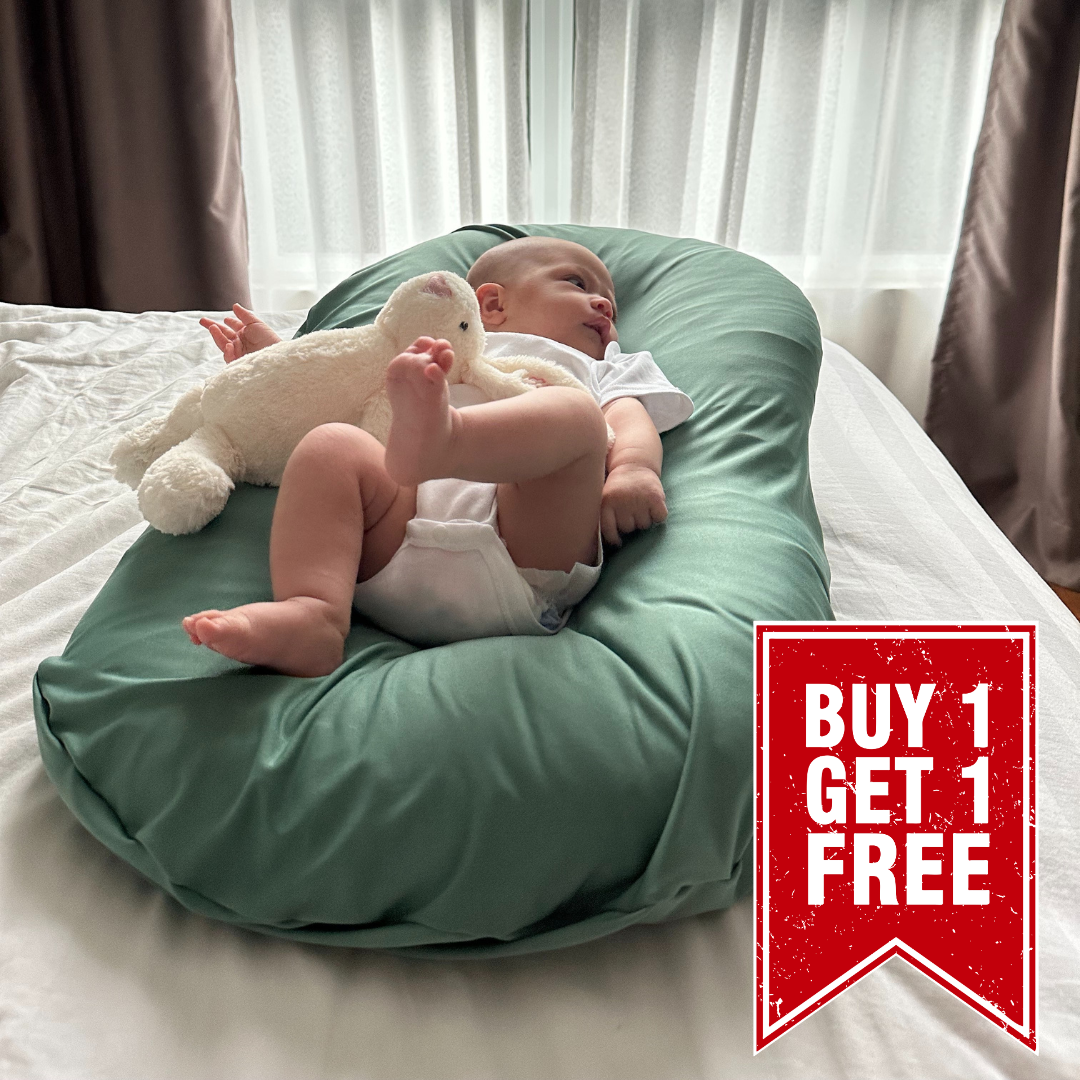 Organic Duck-Down Feather Infant Lounger | Co-Sleeping, Lounging, Play-Time