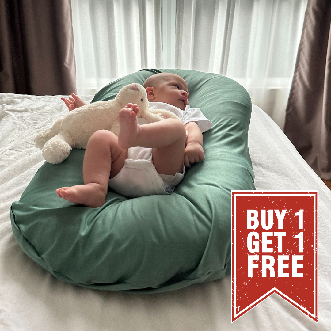 Organic Duck-Down Feather Infant Lounger | Co-Sleeping, Lounging, Play-Time