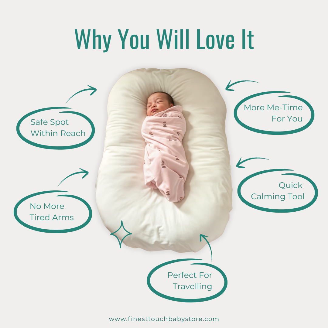 Organic Duck-Down Feather Infant Lounger | Co-Sleeping, Lounging, Play-Time