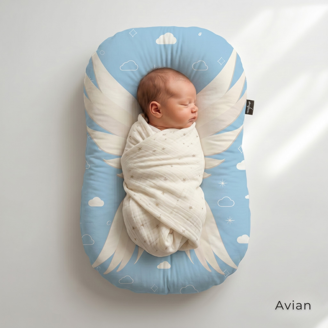 Organic Duck-Down Feather Infant Lounger | Co-Sleeping, Lounging, Play-Time