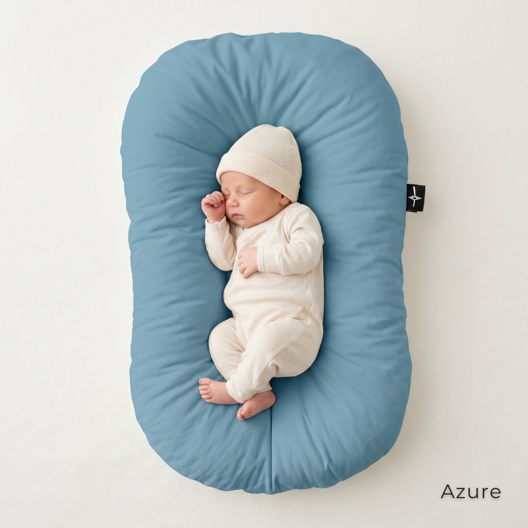 Organic Duck-Down Feather Infant Lounger | Co-Sleeping, Lounging, Play-Time