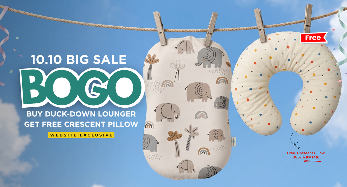 10.10 Mega Sale — buy Duck Down Lounger, get a free Crescent Pillow worth RM149