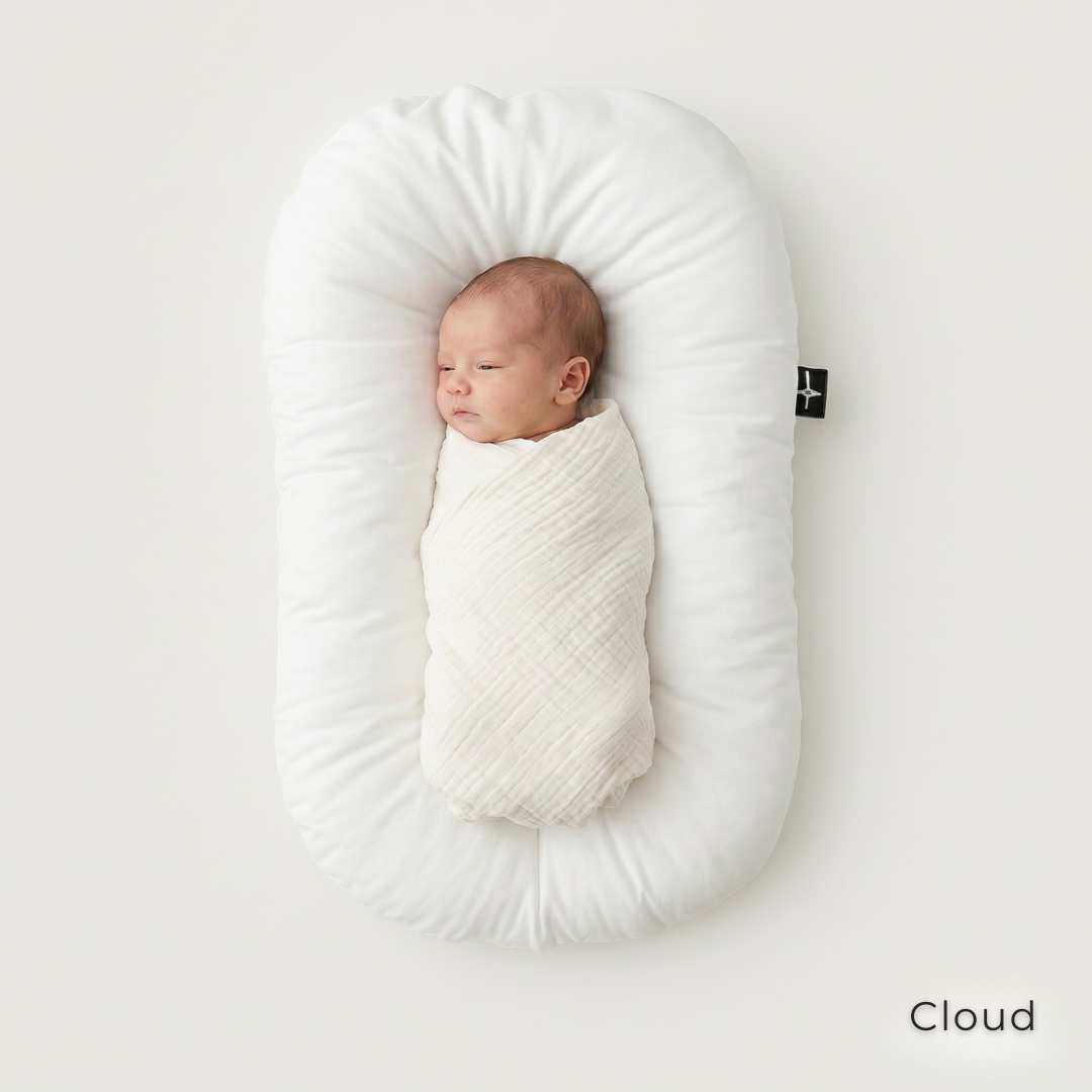 Organic Duck-Down Feather Infant Lounger | Co-Sleeping, Lounging, Play-Time