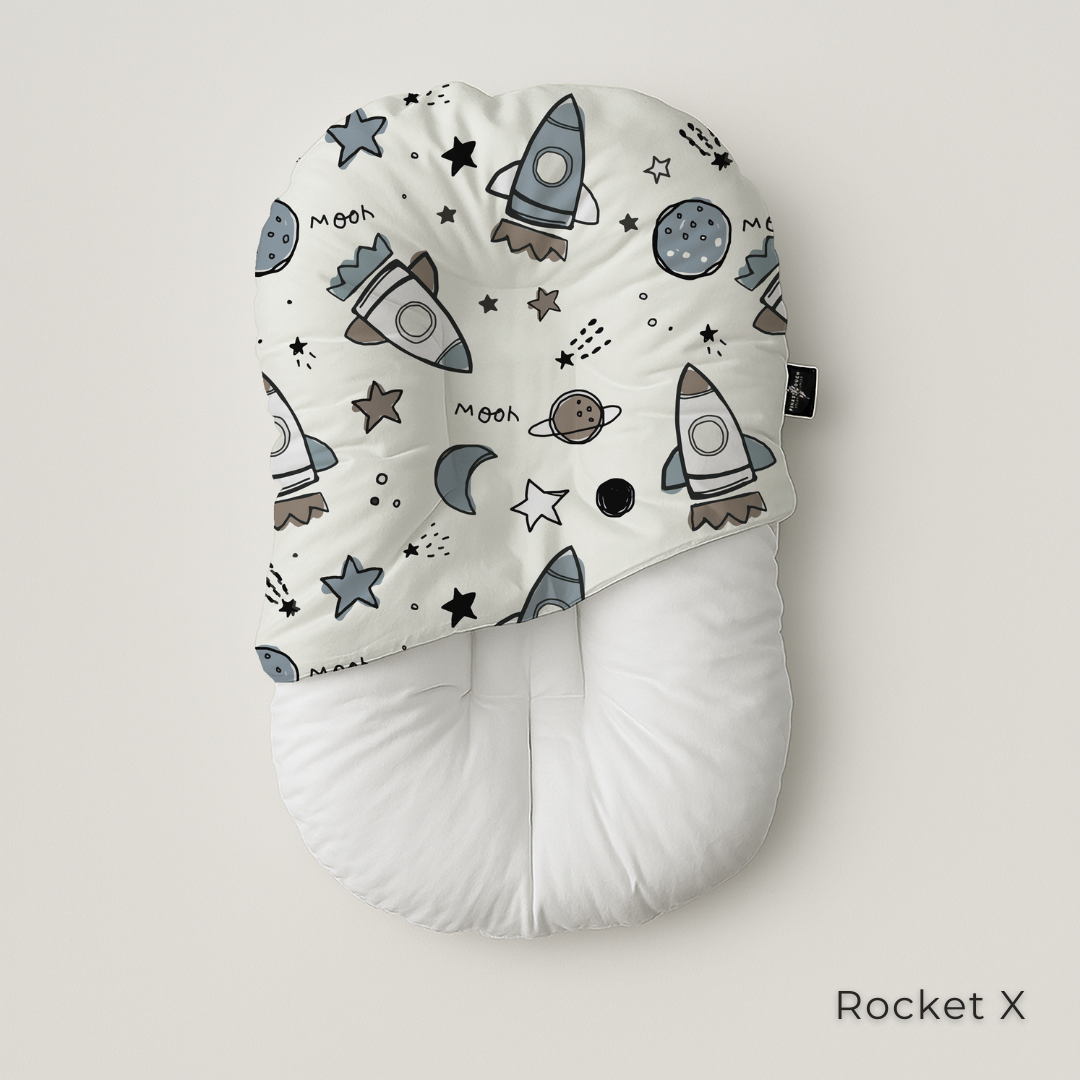 Organic Duck-Down Feather Infant Lounger | Co-Sleeping, Lounging, Play-Time