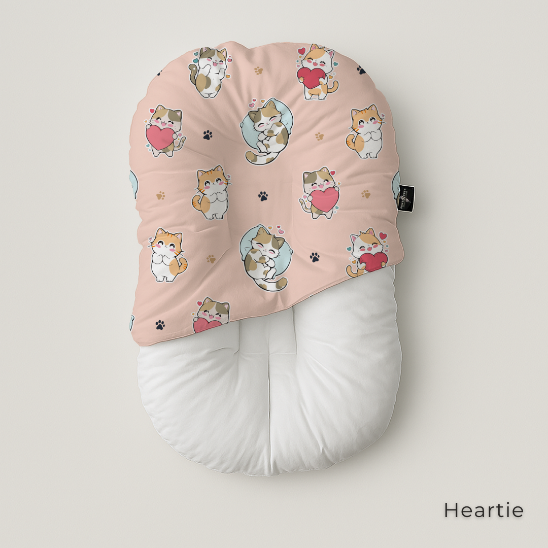 Organic Duck-Down Feather Infant Lounger | Co-Sleeping, Lounging, Play-Time