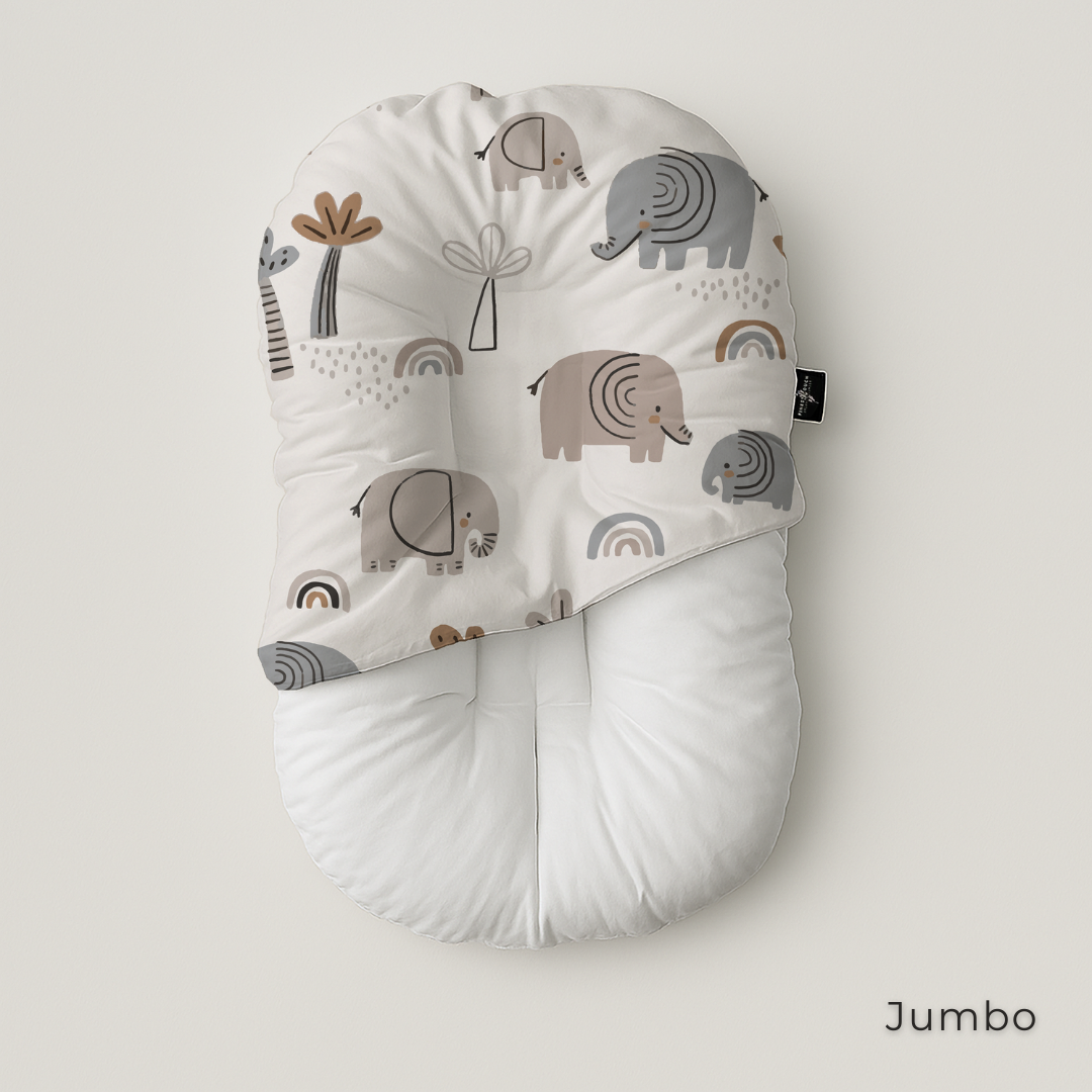 Organic Duck-Down Feather Infant Lounger | Co-Sleeping, Lounging, Play-Time