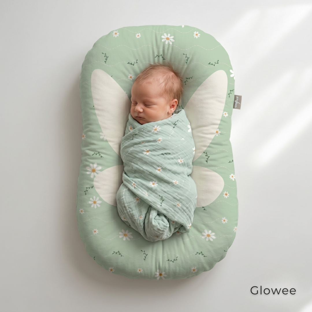 Organic Duck-Down Feather Infant Lounger | Co-Sleeping, Lounging, Play-Time