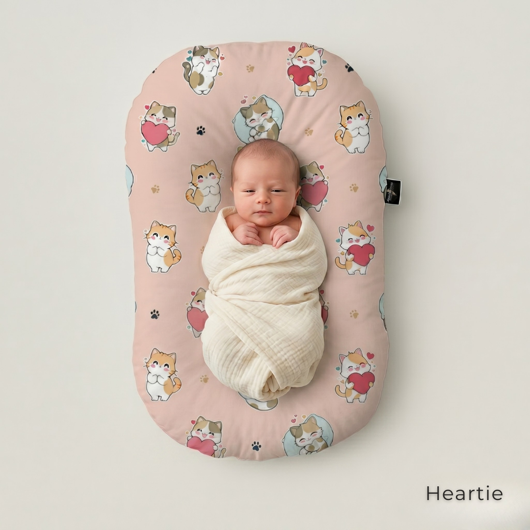 Organic Duck-Down Feather Infant Lounger | Co-Sleeping, Lounging, Play-Time