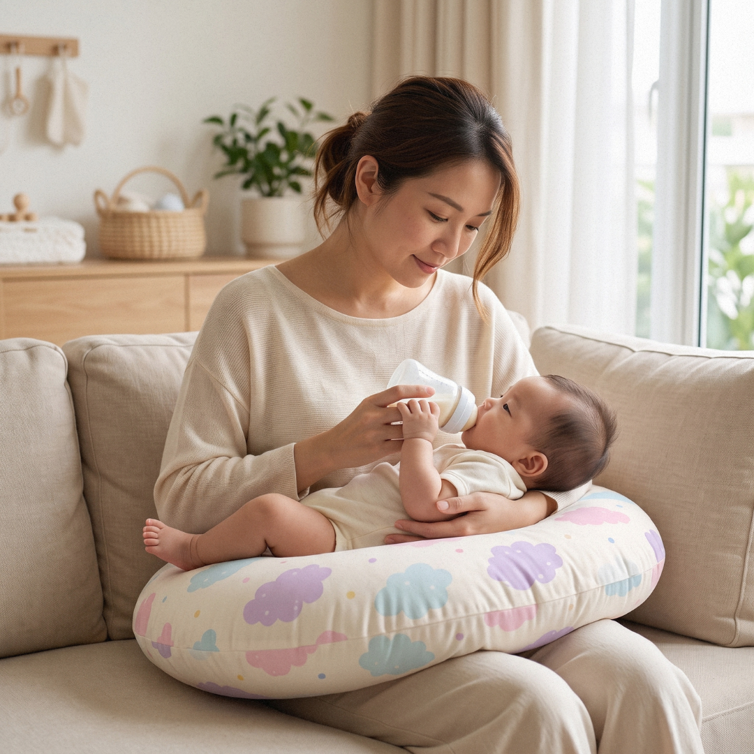 Crescent Pillow | Breastfeeding & Baby Sitting Support