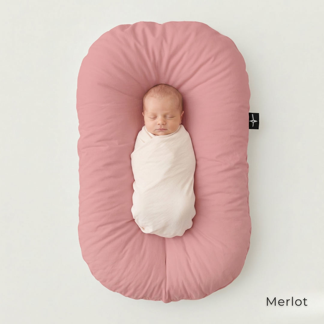 Organic Duck-Down Feather Infant Lounger | Co-Sleeping, Lounging, Play-Time