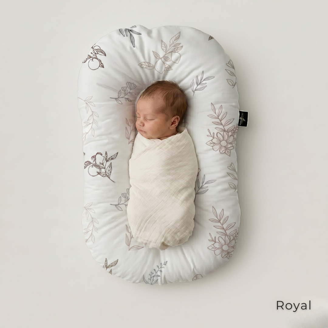 Organic Duck-Down Feather Infant Lounger | Co-Sleeping, Lounging, Play-Time